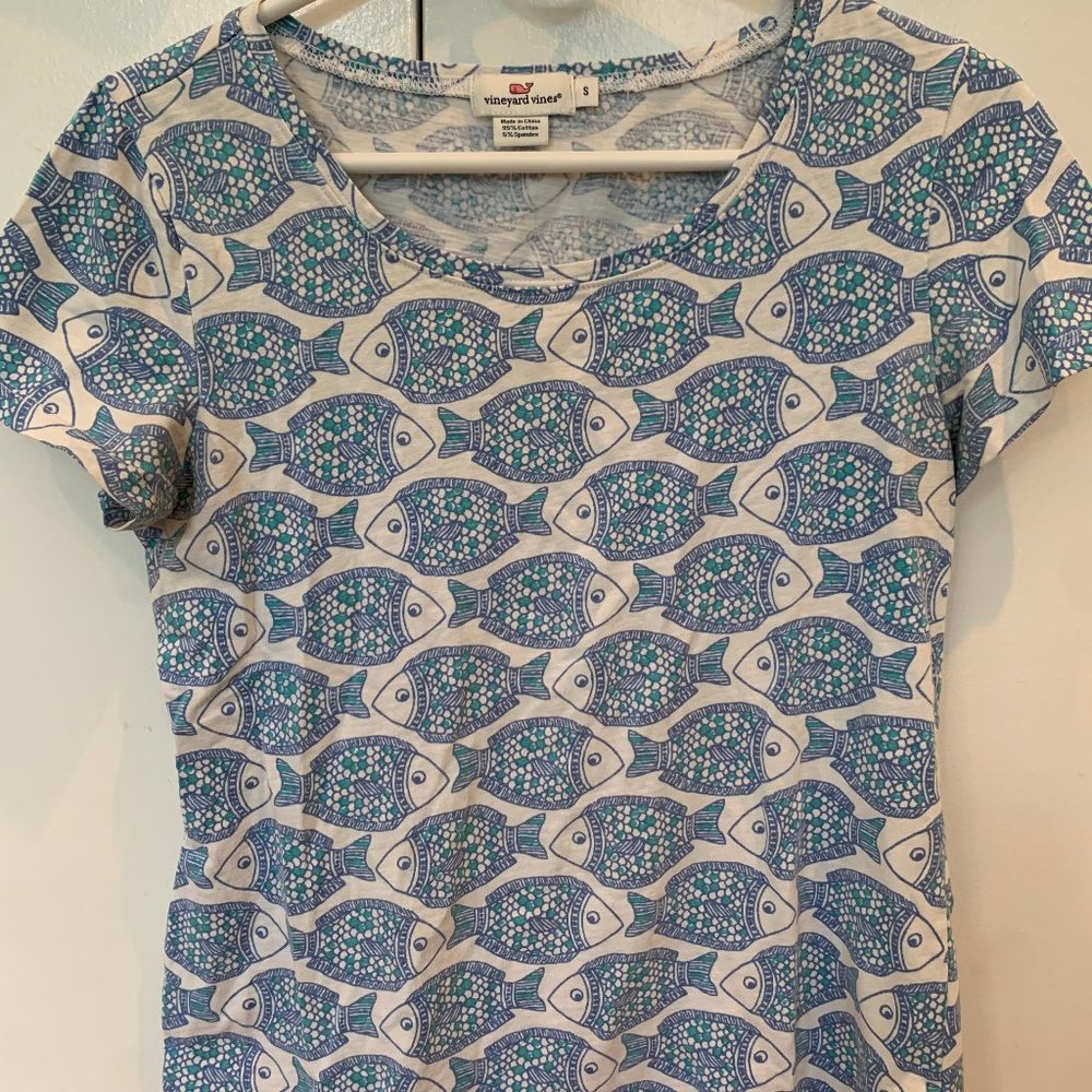 Vineyard Vines Blue Fish Short Sleeve
